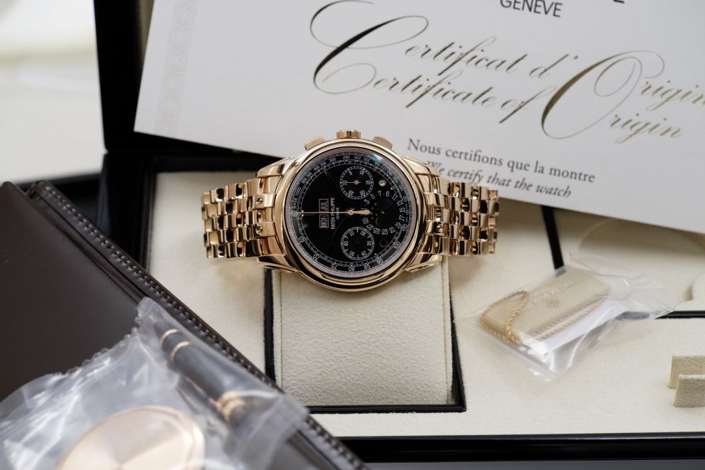 Patek Philippe Perpetual Calendar Chronograph Ref. 5270/1R-001 rose gold full set like mint