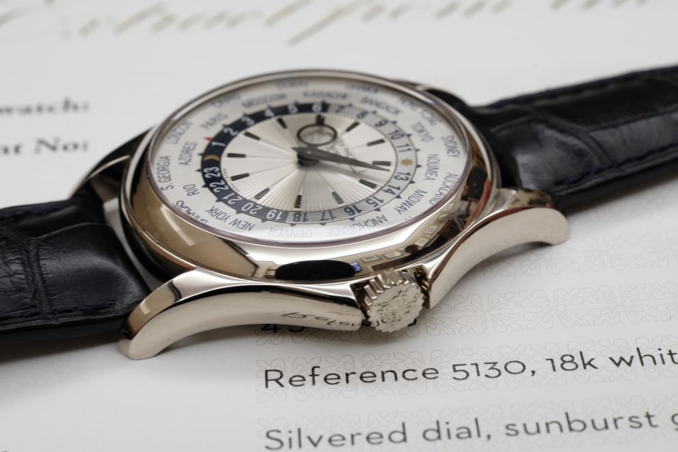 Patek Philippe Ref. 5130 World Time white gold - extract of archives