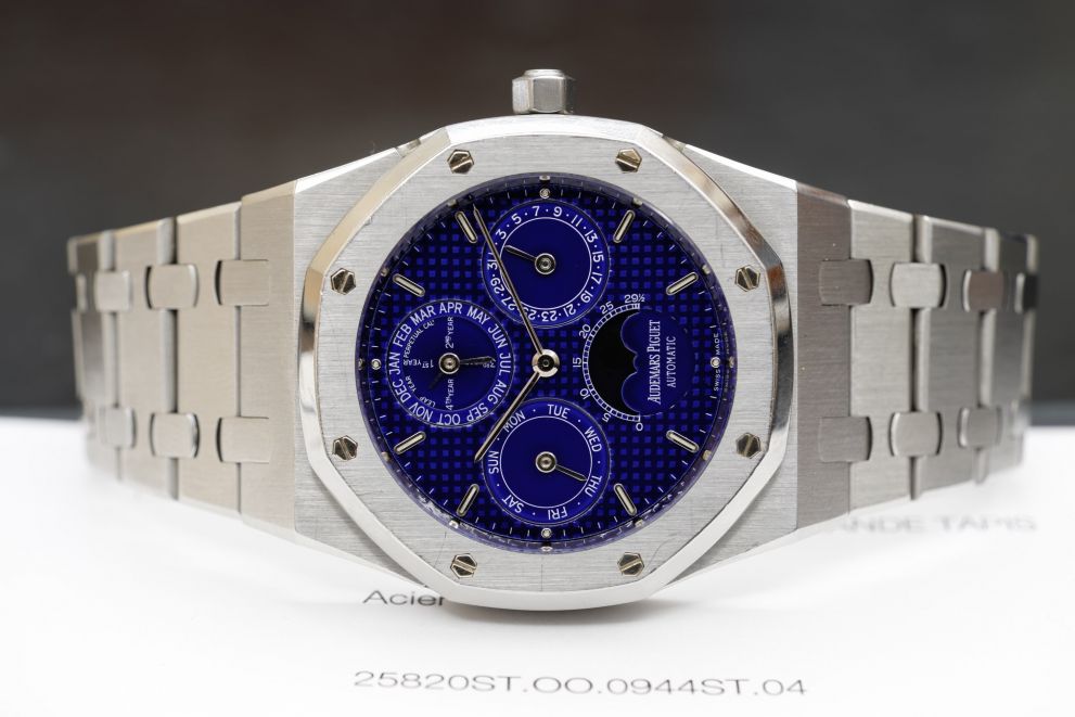 Audemars Piguet Royal Oak Perpetual Calendar Klein light blue rare dial 1998