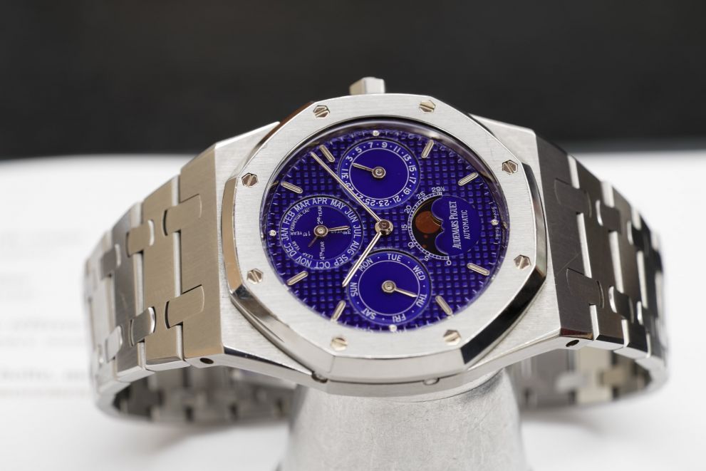 Audemars Piguet Royal Oak Perpetual Calendar Klein light blue rare dial 1998