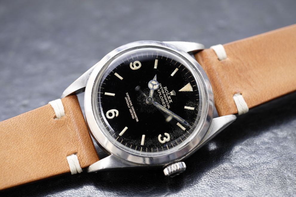 Rolex Explorer Ref. 1016 gilt dial from 1966 - vintage