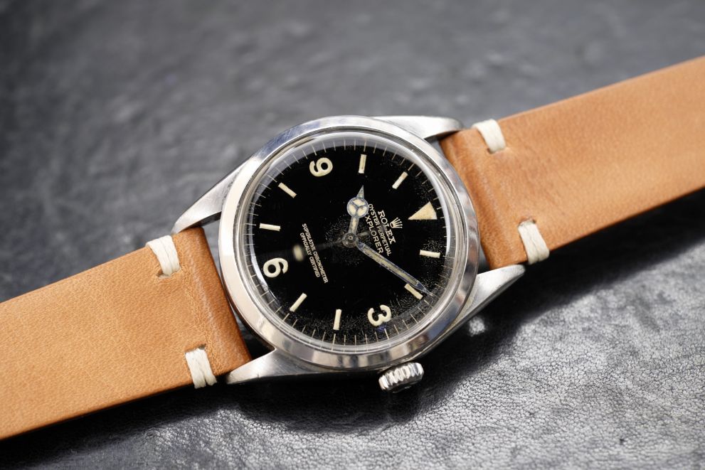 Rolex Explorer Ref. 1016 gilt dial from 1966 - vintage