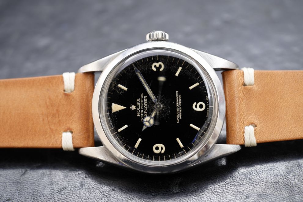 Rolex Explorer Ref. 1016 gilt dial from 1966 - vintage