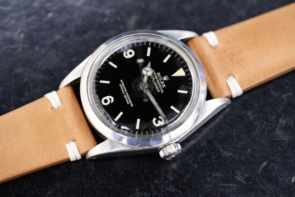 Rolex Explorer Ref. 1016 gilt dial from 1966 - vintage