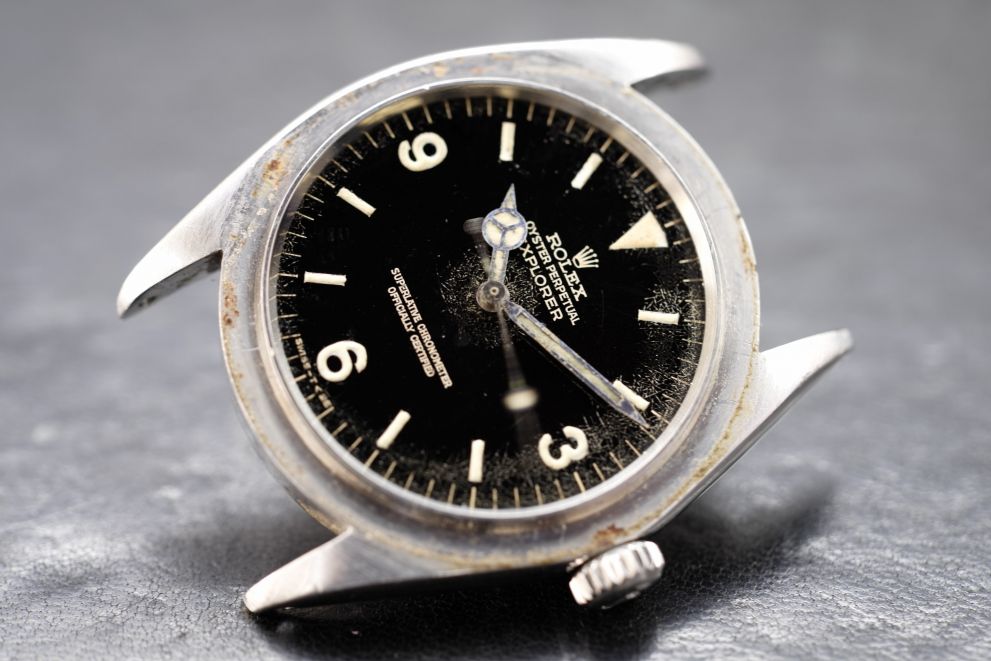 Rolex Explorer Ref. 1016 gilt dial from 1966 - vintage