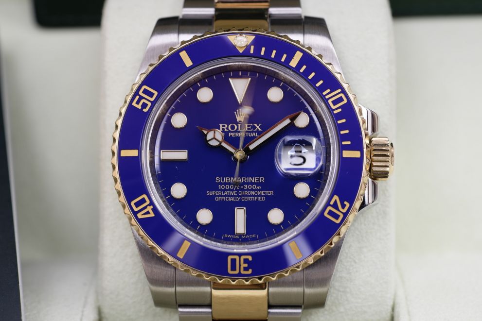 Rolex Submariner Date Ref. 116613LB Blue SS / Gold 18kt b/p