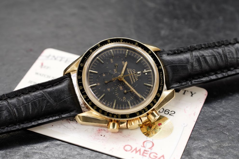 Omega Speedmaster professional yellow gold - oro giallo 18kt - b/p