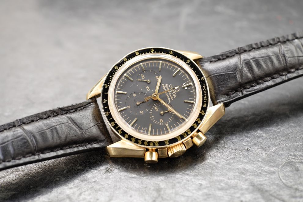 Omega Speedmaster professional yellow gold - oro giallo 18kt - b/p