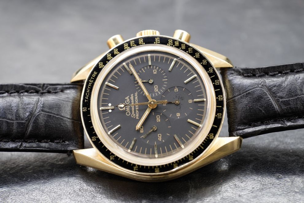 Omega Speedmaster professional yellow gold - oro giallo 18kt - b/p