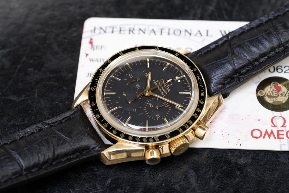 Omega Speedmaster professional yellow gold - oro giallo 18kt - b/p