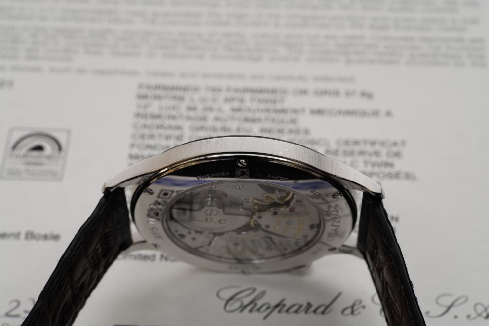 Chopard L.u.c. Xps Twist Qf Limited Edition 40mm White Gold Like mint b/p full set