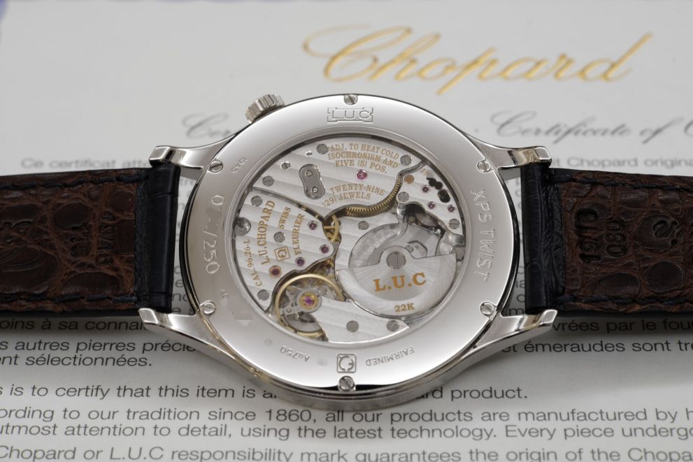 Chopard L.u.c. Xps Twist Qf Limited Edition 40mm White Gold Like mint b/p full set