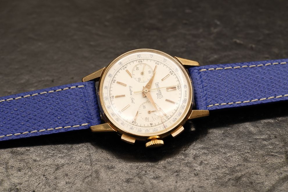 Eberhard & Co. Extra-Fort Vintage Chornograph Yellow Gold 18kt - Top conditions