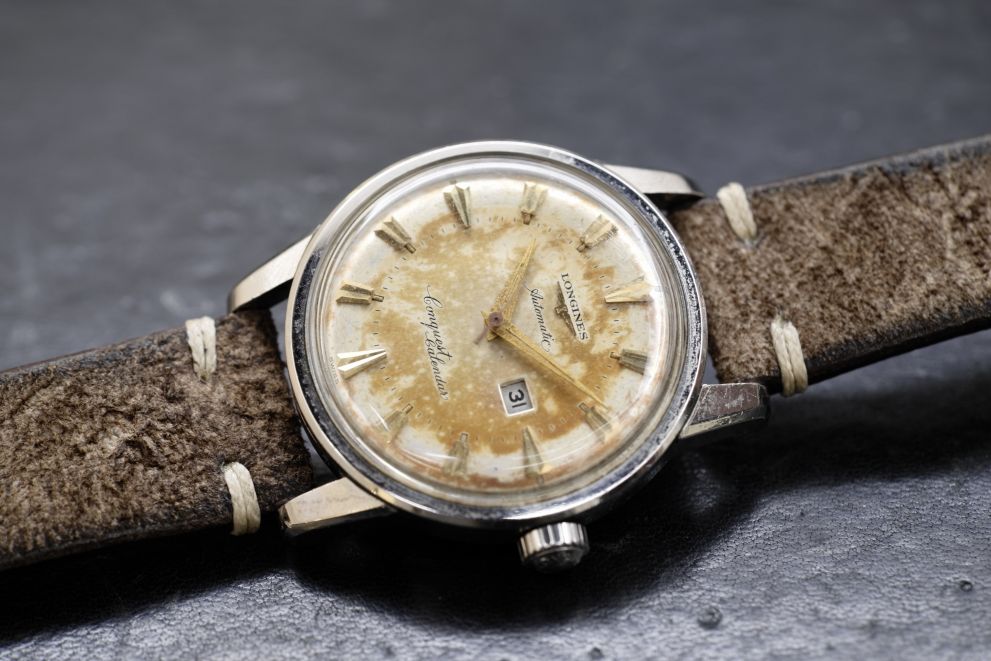 Longines Conquest 9004 Calendar Automatic Tropical dial - Vintage