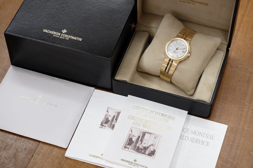 Vacheron & Constantin Phidias Gold 18k Automatic Chrometer Royal Like Nos conditions Full set b/p