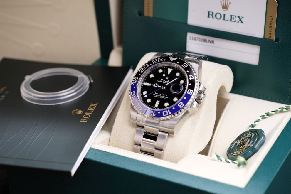 Rolex GMT-Master II "Batman" NOS New Unworn Full stickers Full set b/p