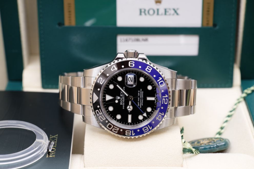 Rolex GMT-Master II "Batman" NOS New Unworn Full stickers Full set b/p