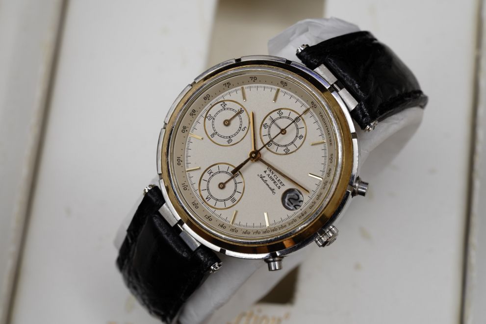 Van Cleef & Arpels Le Chronographe SS / Gold 18kt Automatic b/p Full set Le Chronographe