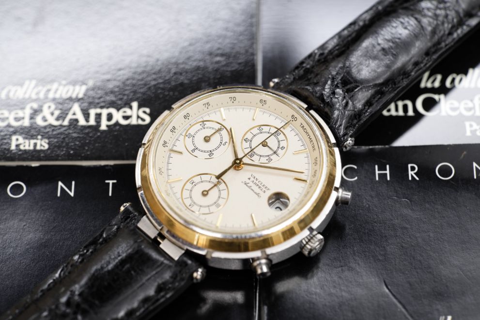 Van Cleef & Arpels Le Chronographe SS / Gold 18kt Automatic b/p Full set Le Chronographe