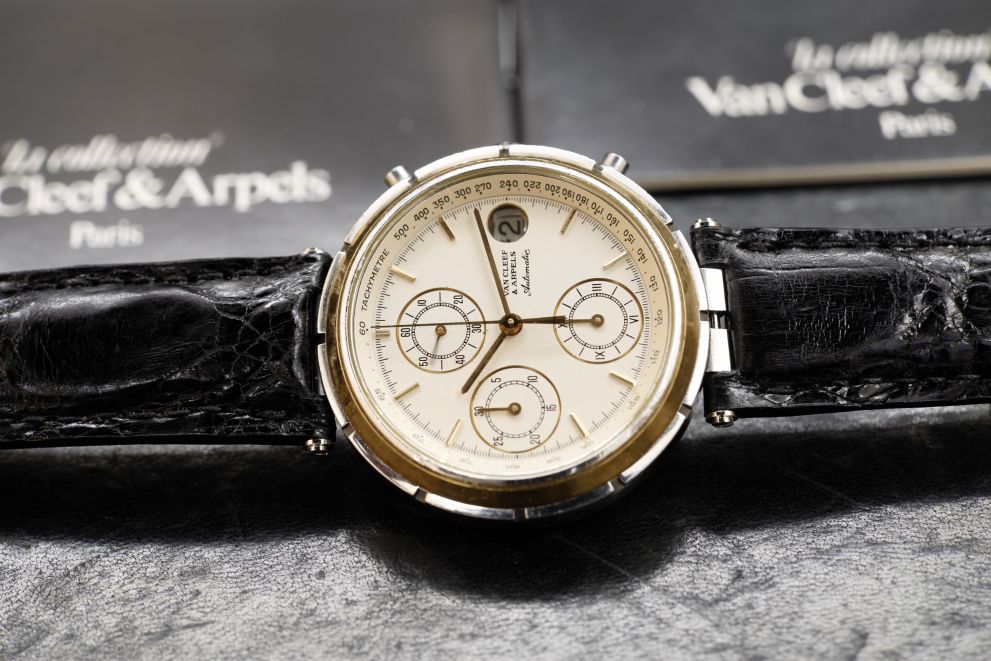 Van Cleef & Arpels Le Chronographe SS / Gold 18kt Automatic b/p Full set Le Chronographe