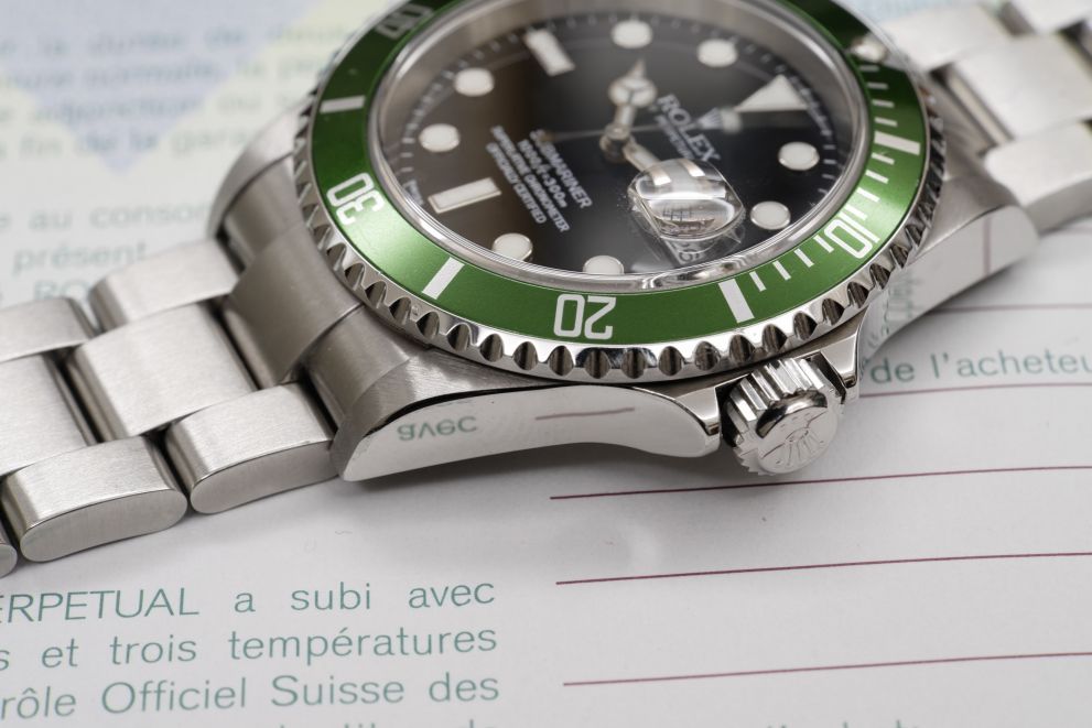 Rolex Submariner Date Ref. 16610LV "Fat four" F1 full set