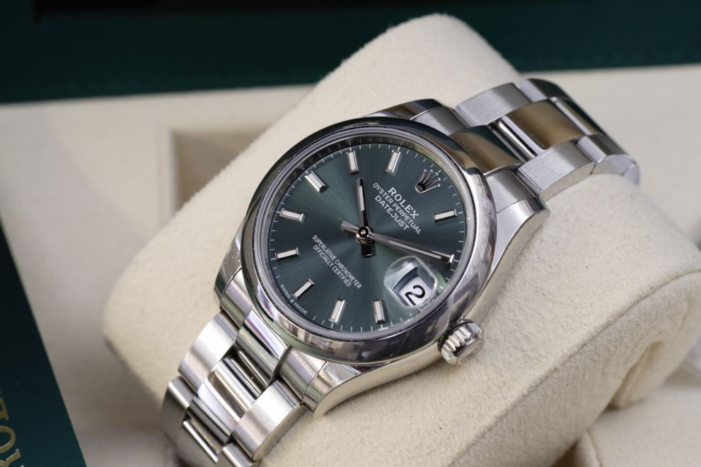 Rolex Datejust 31 Green Mint dial Ref. 278240 Full