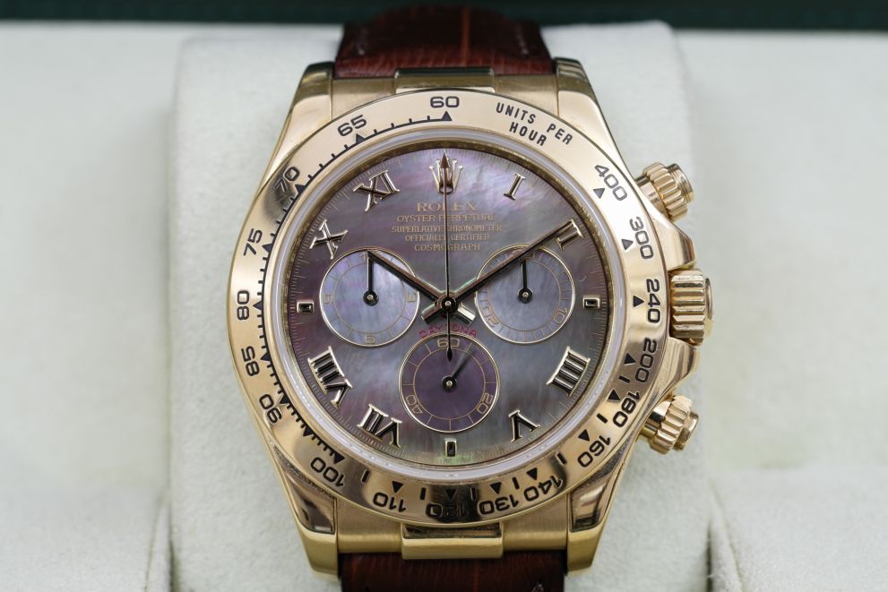 Rolex Daytona ref. 116518 Tahitian Black Mother of Pearl Full set