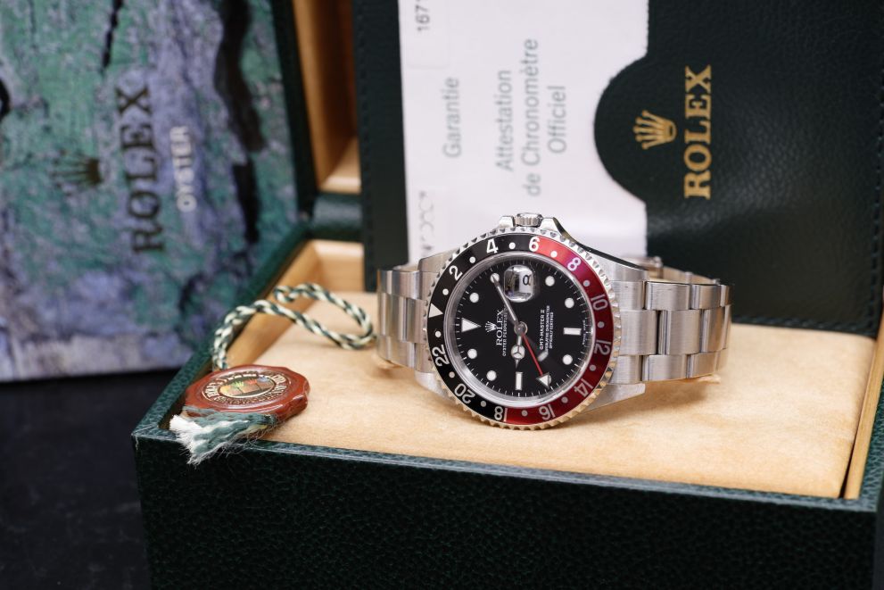 Rolex GMT-Master II "Coke" SEL No Holes full set b/p