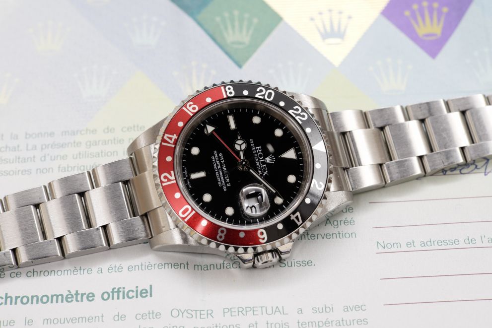 Rolex GMT-Master II "Coke" SEL No Holes full set b/p