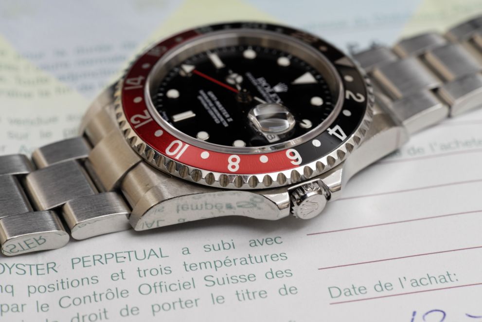 Rolex GMT-Master II "Coke" SEL No Holes full set b/p